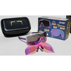 PIT VIPER The Son of Beach Try-Hard Sunglasses Black/Smoke Interchange NEW RARE